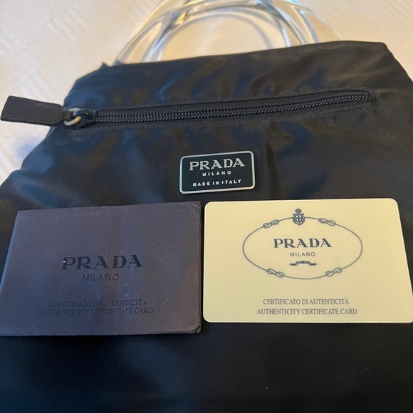 Authentic Prada reversible|Canvas|Nylon tote bag. - Picture 3 of 12